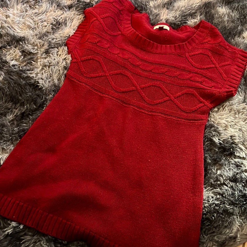 Levi Red Sweater Vest; size junior’s 2XL, 100% acrylic
